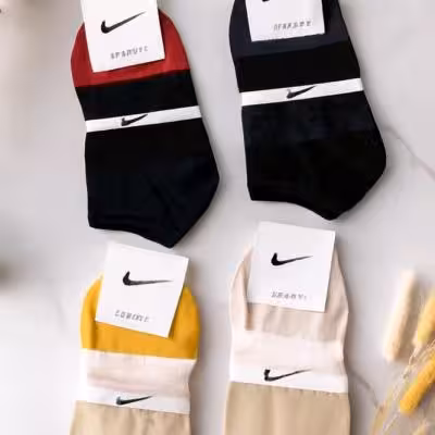 تولیدی جوراب مچی فانتزی 12 جفتی برند نایکی فری سایز