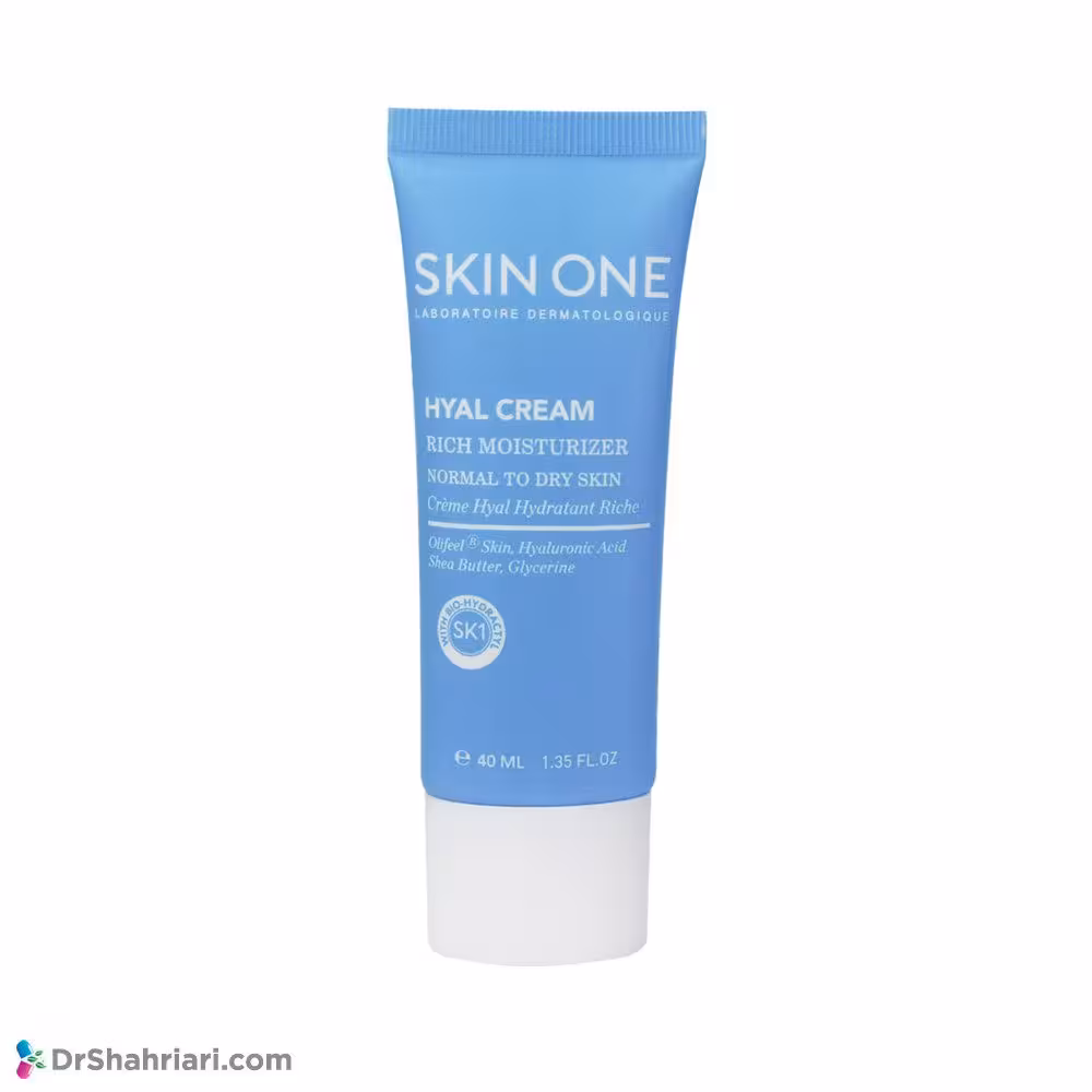 کرم مرطوب کننده مغذی هیال اسکین وان مناسب پوست نرمال تا خشک | 40 میلی لیتر