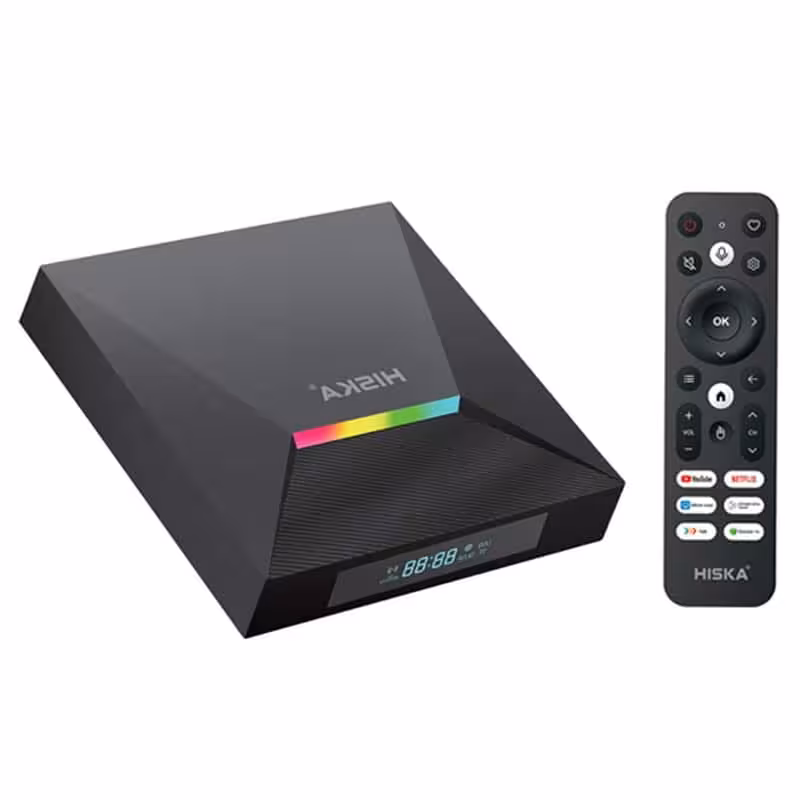 اندروید باکس Hiska A12 8K   ریموت کنترل
