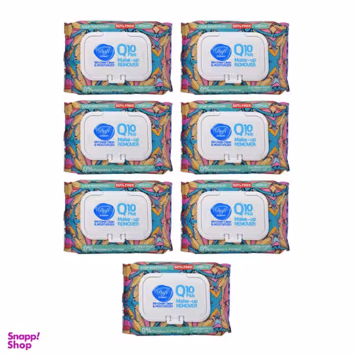 دستمال مرطوب دافی (Dafi) مدل Q10 Stop Irritation مجموعه 7 عددی