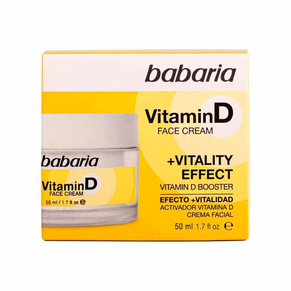 مشخصات، خرید و قیمت کرم صورت ویتامین D باباریا babaria حجم 50 میل ⭐️ ویان مارکت