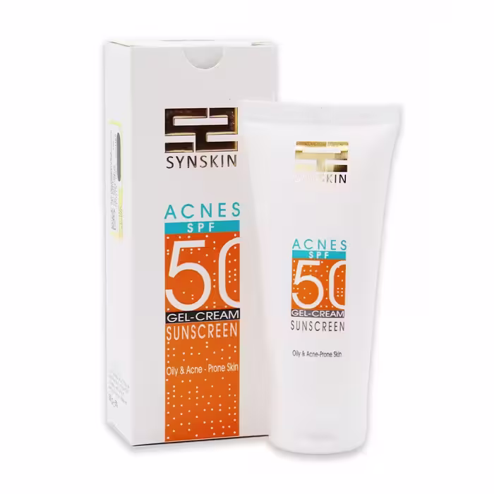 کرم ژل ضدآفتاب اکنس برای پوست چرب و آکنه SPF50  ساین اسکین 50گرم
