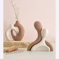 ست مجسمه زوج و گلدان رنگ دلخواه
