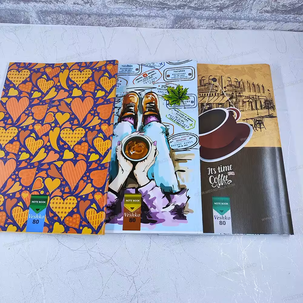 دفتر 80 برگ منگنه ای