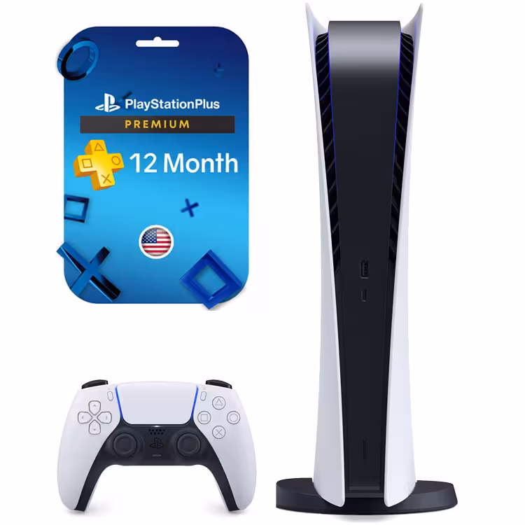 پلی استیشن 5 دیجیتال   اشتراک 12 ماهه پلاس Premium - ریجن آمریکا