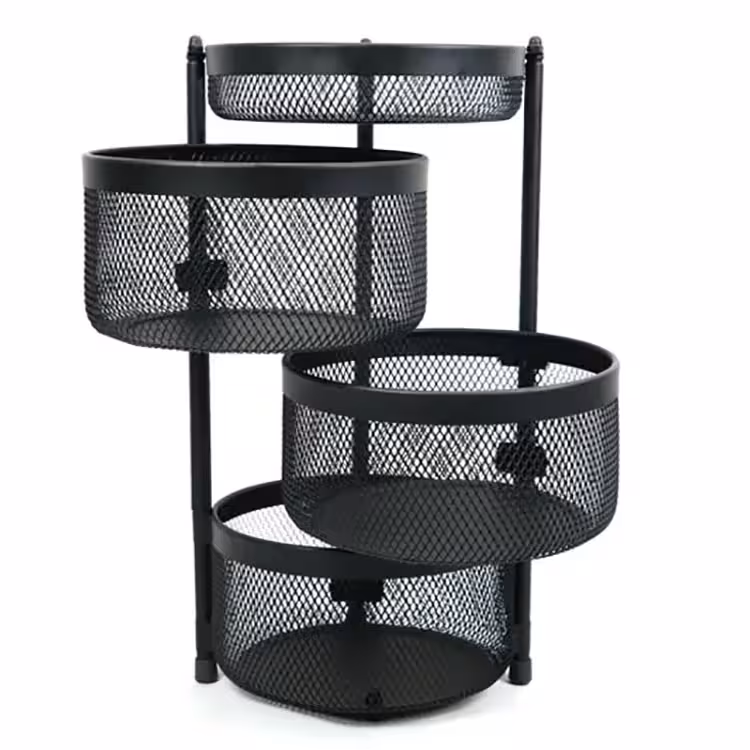 جا سیب زمینی پیاز 3.5 طبقه گرد متحرک