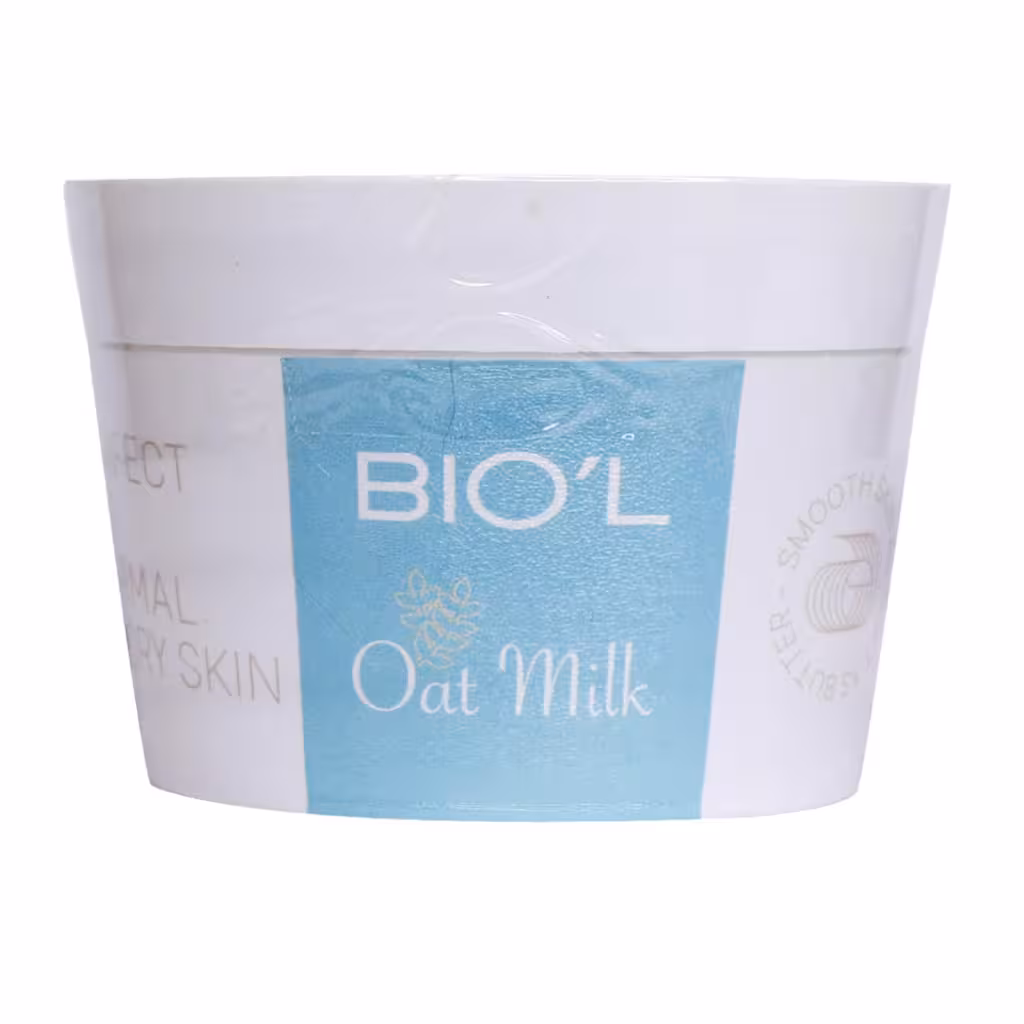 کرم کاسه ای نرم کننده شیر و جو مناسب پوست‌ های معمولی و خشک 200 میلی لیتر بیول BIOˊL