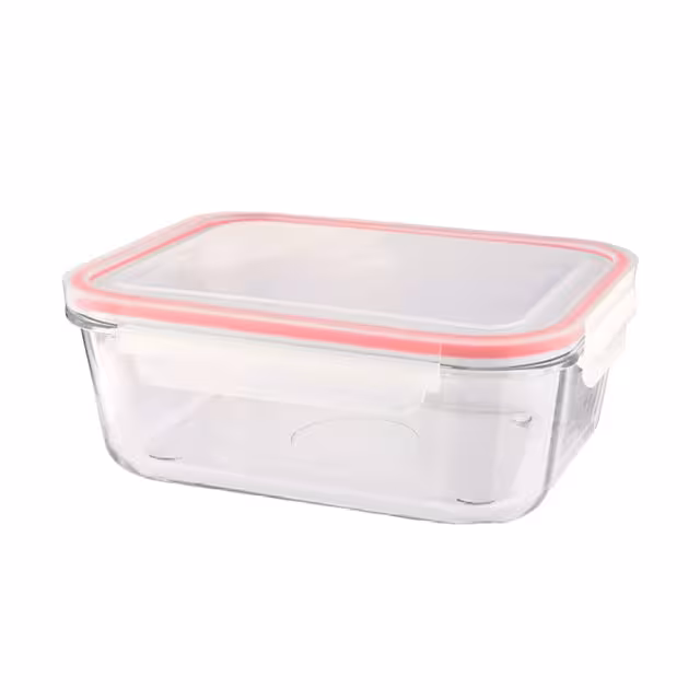 ظرف مستطیل شیشه ای لیمون 1.7 لیتری