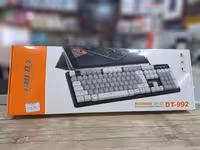 کیبورد سیم دار D-NET DT-992 سفید خاکستری