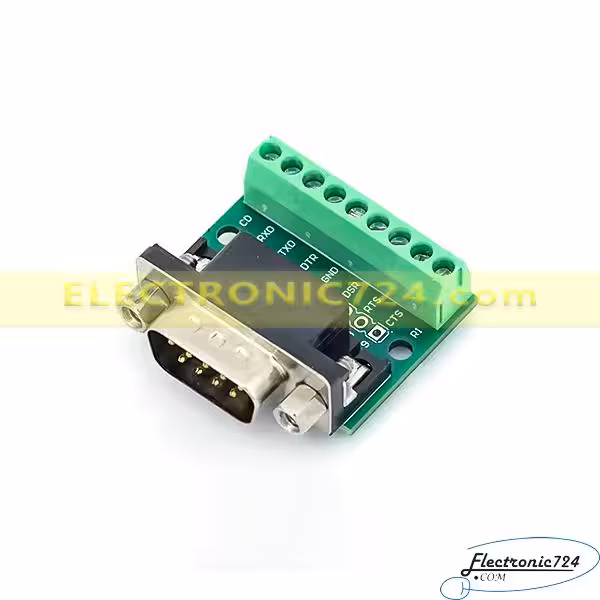 برد تبدیل ترمینالی کانکتور نری DB9 Male