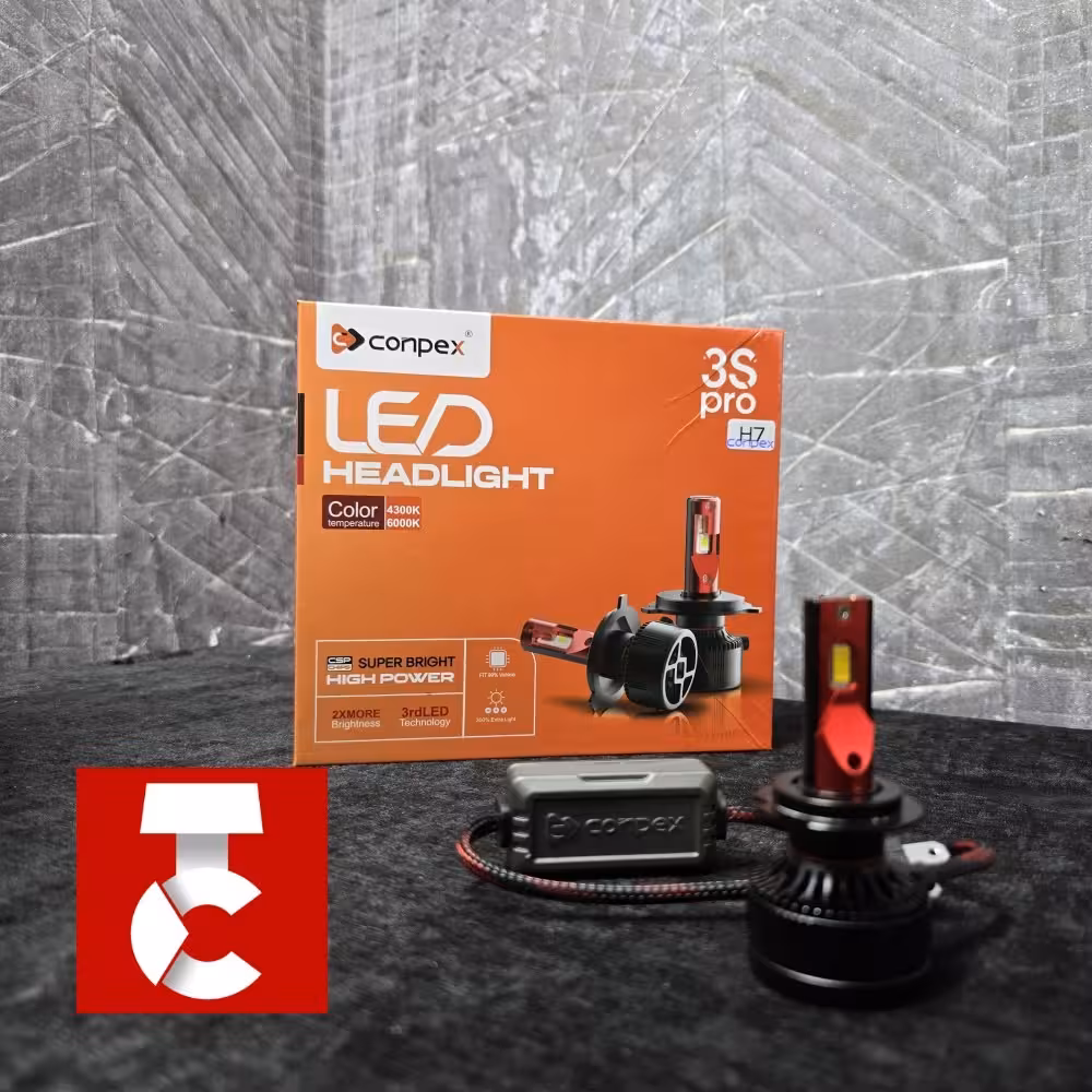 هدلایت آفتابی فابریک زرد نور بالا هیوندای کوپه | گارانتی | 50 وات | فیلم تست نور