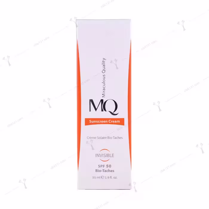 کرم ضد آفتاب بی رنگ spf 50 بایوتاچ ام کیو 55 میلی لیتری
