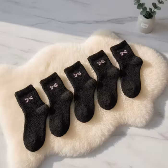 جوراب اسپرت بوکله مشکی سایز فری سایز 35_سب