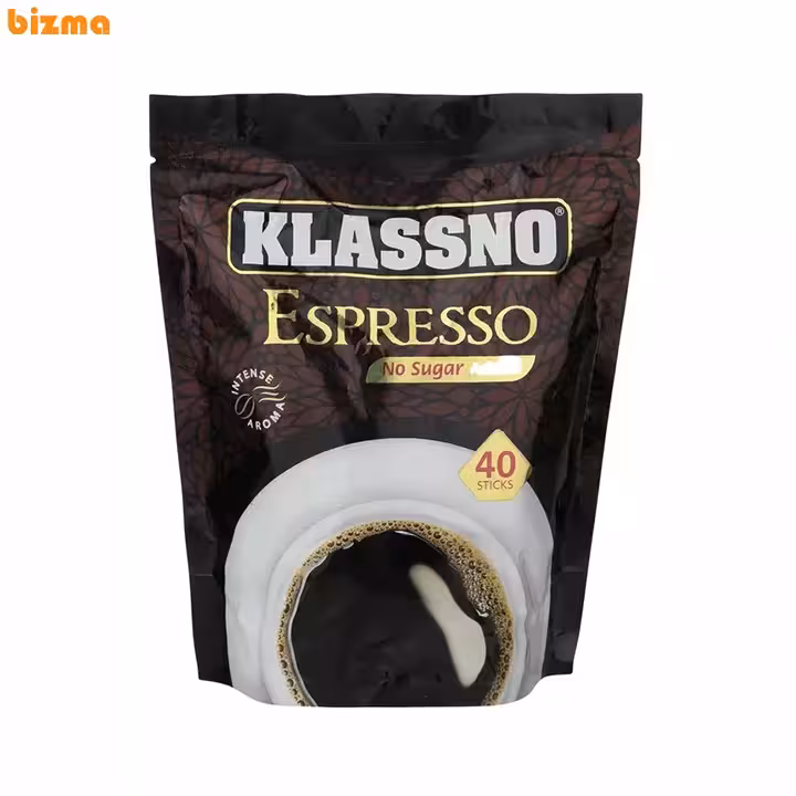 پودر قهوه فوری اسپرسو بدون شکر کلاسنو – بسته 40 عددی