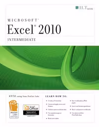 خرید و دانلود نسخه کامل کتاب Excel 2010: Intermediate (Student Manual)