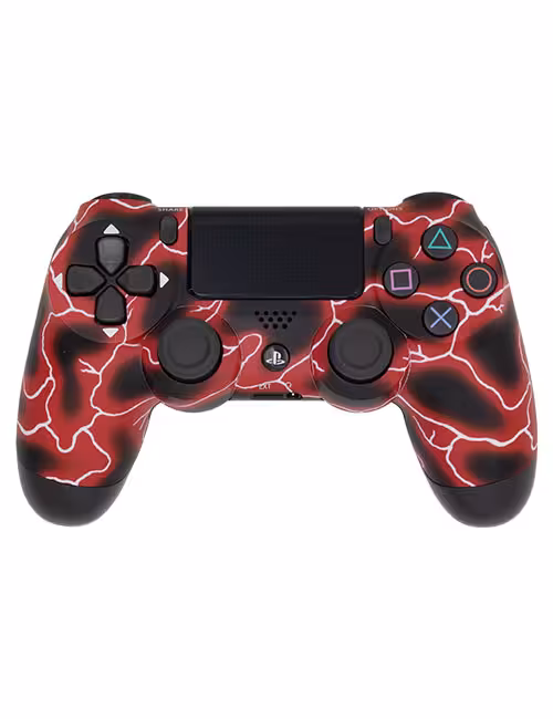 دسته طرح‌دار PS4 آذرخش سرخ