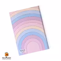 دفتر خط دار 100 برگ رنگین کمون پیتیکو (PITICO)