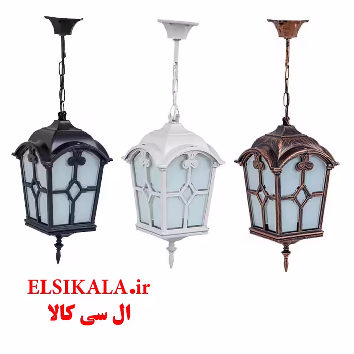 قیمت و خرید عمده چراغ حیاطی آویز کلبه مشکی مسی سفید کارتن 12 عددی فروش عمده