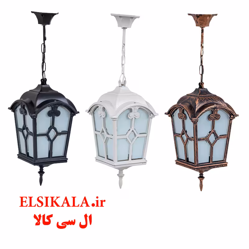 قیمت و خرید عمده چراغ حیاطی آویز کلبه مشکی مسی سفید کارتن 12 عددی فروش عمده