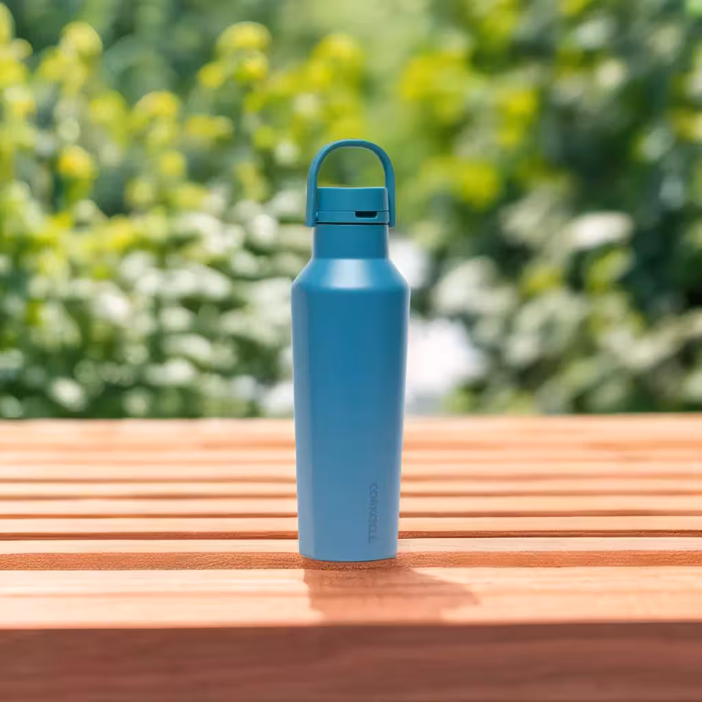 بطری سرد و گرم نگه دارنده کورکسیکل 590 میلی لیتر آبی Corkcicle Sierra Insulated Sport Bottle North Shore, 590ml