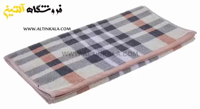حوله دستی برق لامع طرح ایرینا گلبهی 90×50