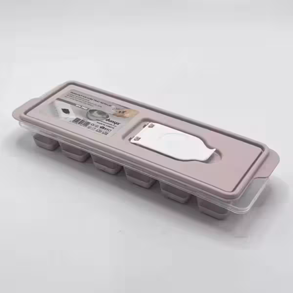 قالب یخ سیلیکونی صورتی دنیا پلاستیک 16014