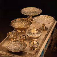 ست پذیرایی برنجی میناکاری کد 430