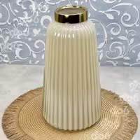 گلدان رومیزی فلزی دلژین بزرگ رنگی
