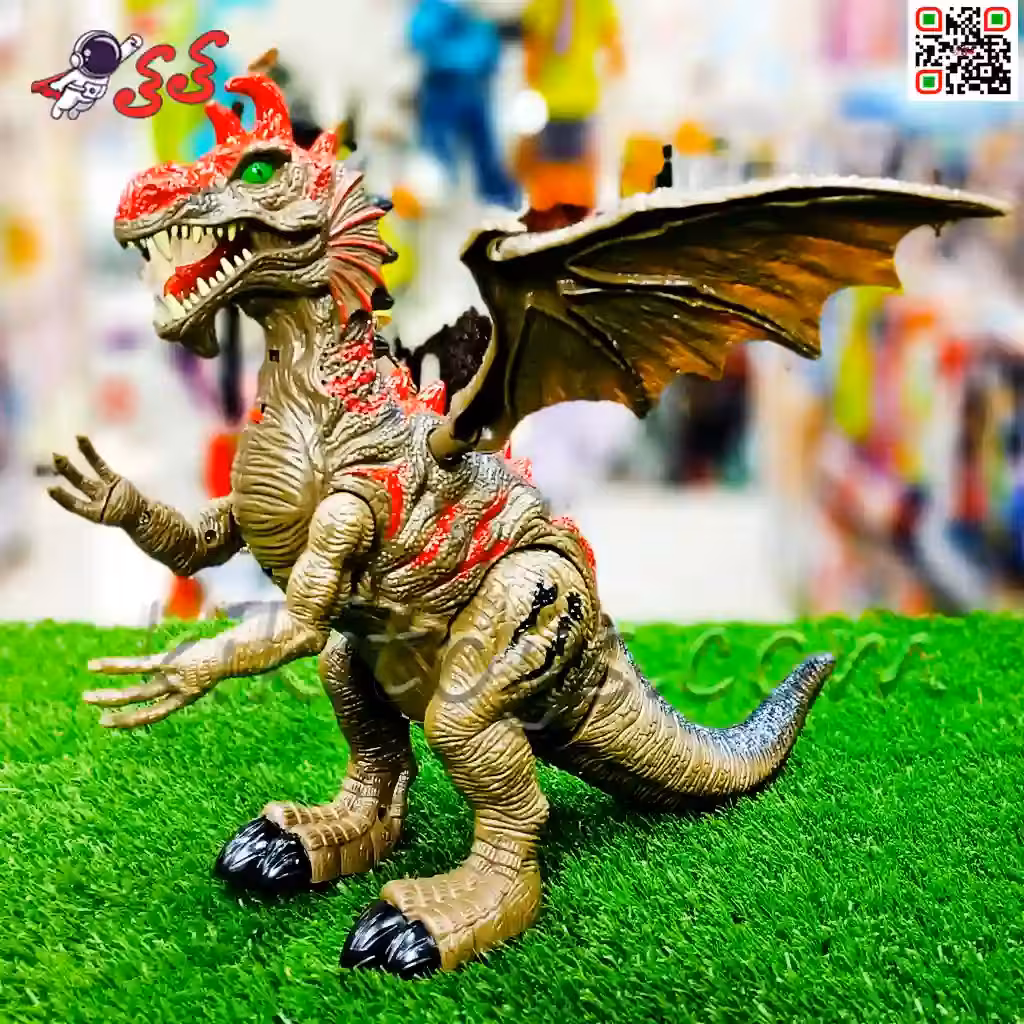 اژدها و دایناسور راهرو و تخم گذار موزیکال اسباب بازی DINOSAUR 908A