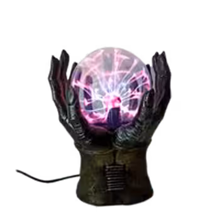 گوی و چراغ خواب پلاسمایی طرح دست اسکلت