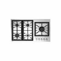 اجاق گاز استیل 5 شعله (multi step) کن مدل 513S