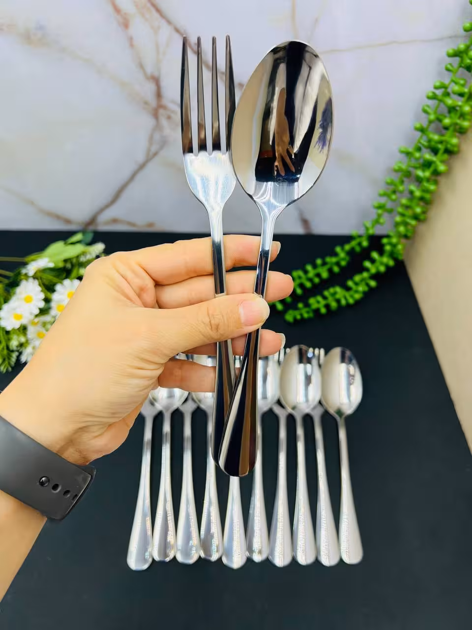 قاشق و چنگال استیل G38