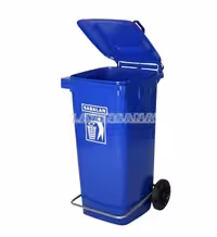 مخزن زباله 120 لیتری چرخدار و پدالدار