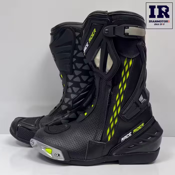 پوتین ریسی موتورسواری ریس رایدر race rider فسفری