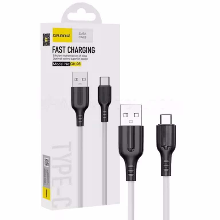 کابل تایپ سی گرند مدل GRAND Type_C GK-05 مشکی
