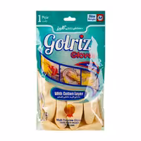 دستکش لاتکس ساق بلند گلریز سایز متوسط