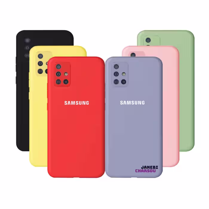 قاب سیلیکونی محافظ لنزدار سامسونگ Silicone Cover For Samsung Galaxy A71