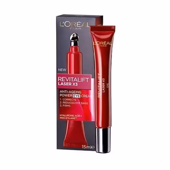 سرم ضد چروک دور چشم لورال LOREAL REVITALIFT LAZER X3 حجم 15 میل