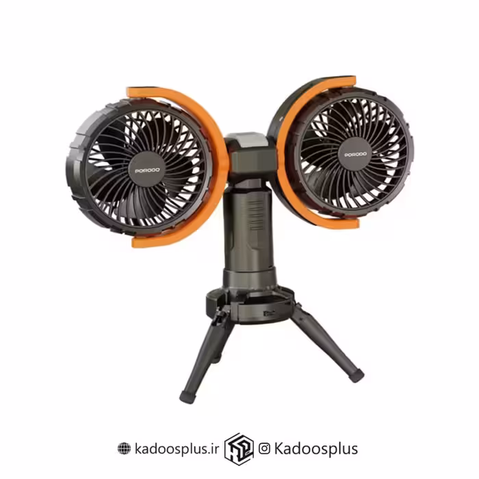 پنکه شارژی قابل حمل به همراه چراغ و پاوربانک پرودو مدل PD-LFST150
