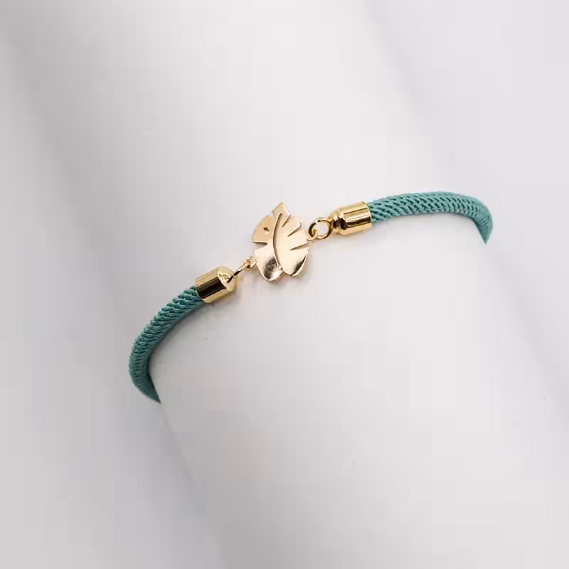 دستبند بافت طرح پر