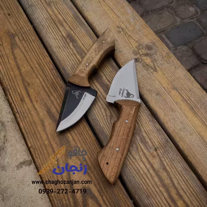تیزی زنجان مدل نوک تیز تیغه فولادی دسته گردو