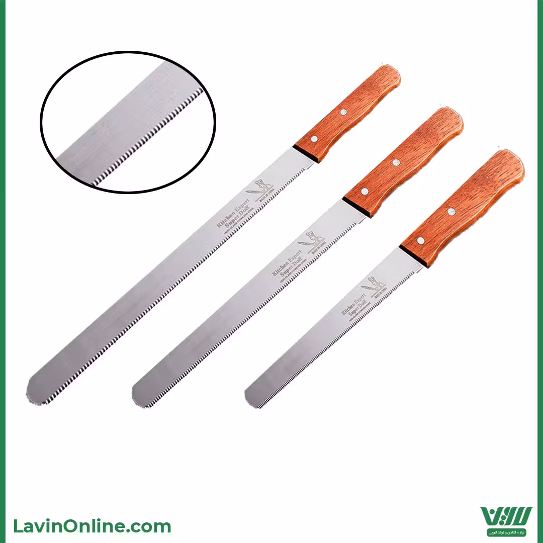 چاقو برش کیک اره ای دنده ریز