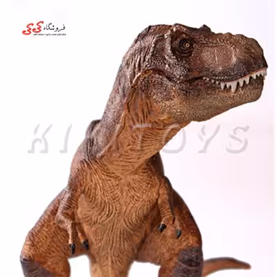 فیگور حیوانات دایناسور تیرکس دم کج قهوه ای  Tyrannosaurus Rex