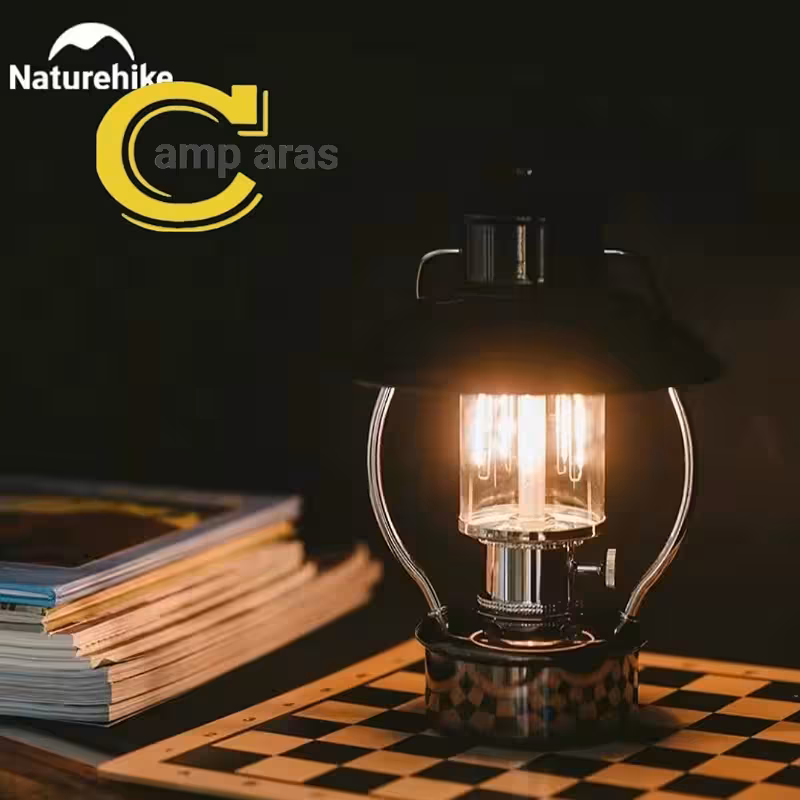 چراغ فانوسی شارژی نیچرهایک کد CNH22DQ025 آویزی  - کمپ آراس