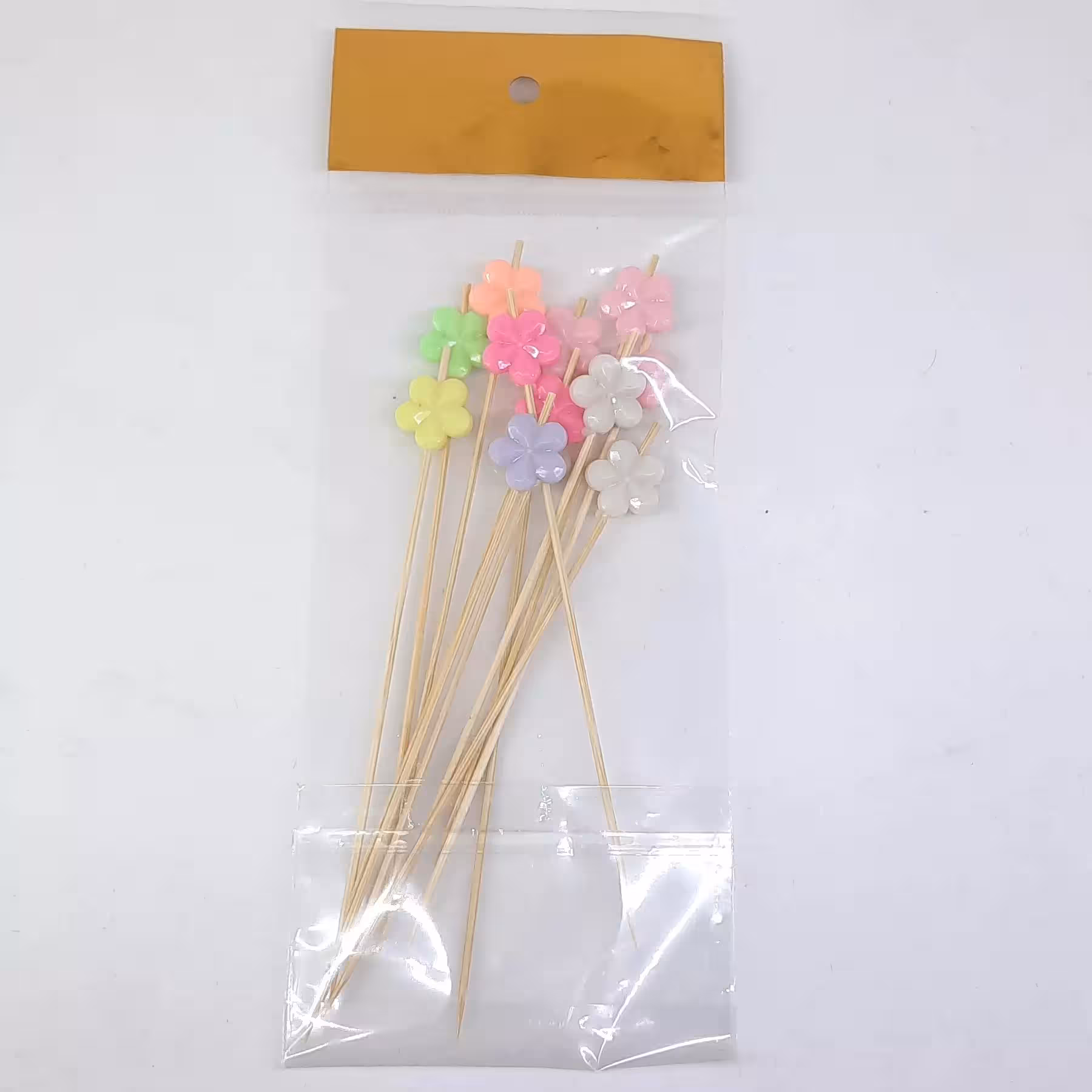 خلال تزئیتی 12 عددی طرح گل پنج پر (طول هر خلال 12 سانت)