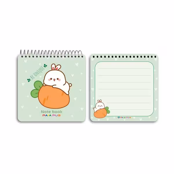 دفترچه یادداشت 10×10 طلقی فانتزی