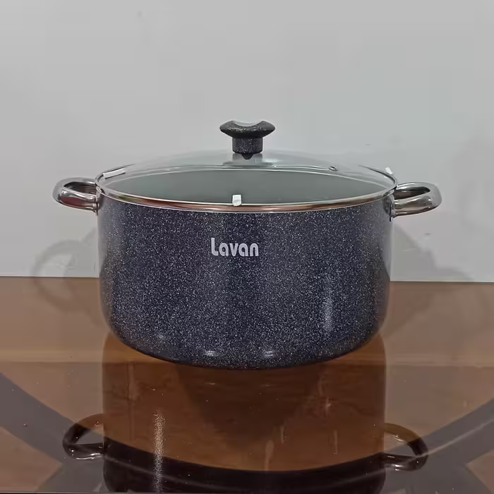 قابلمه گرانیتی سایز 30 لاوان مدل تیتان طوسی با ارسال رایگان