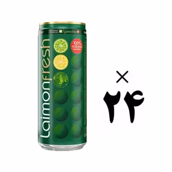 نوشیدنی گازدار موهیتو لایمون پک 24 عددی Laimon Fresh