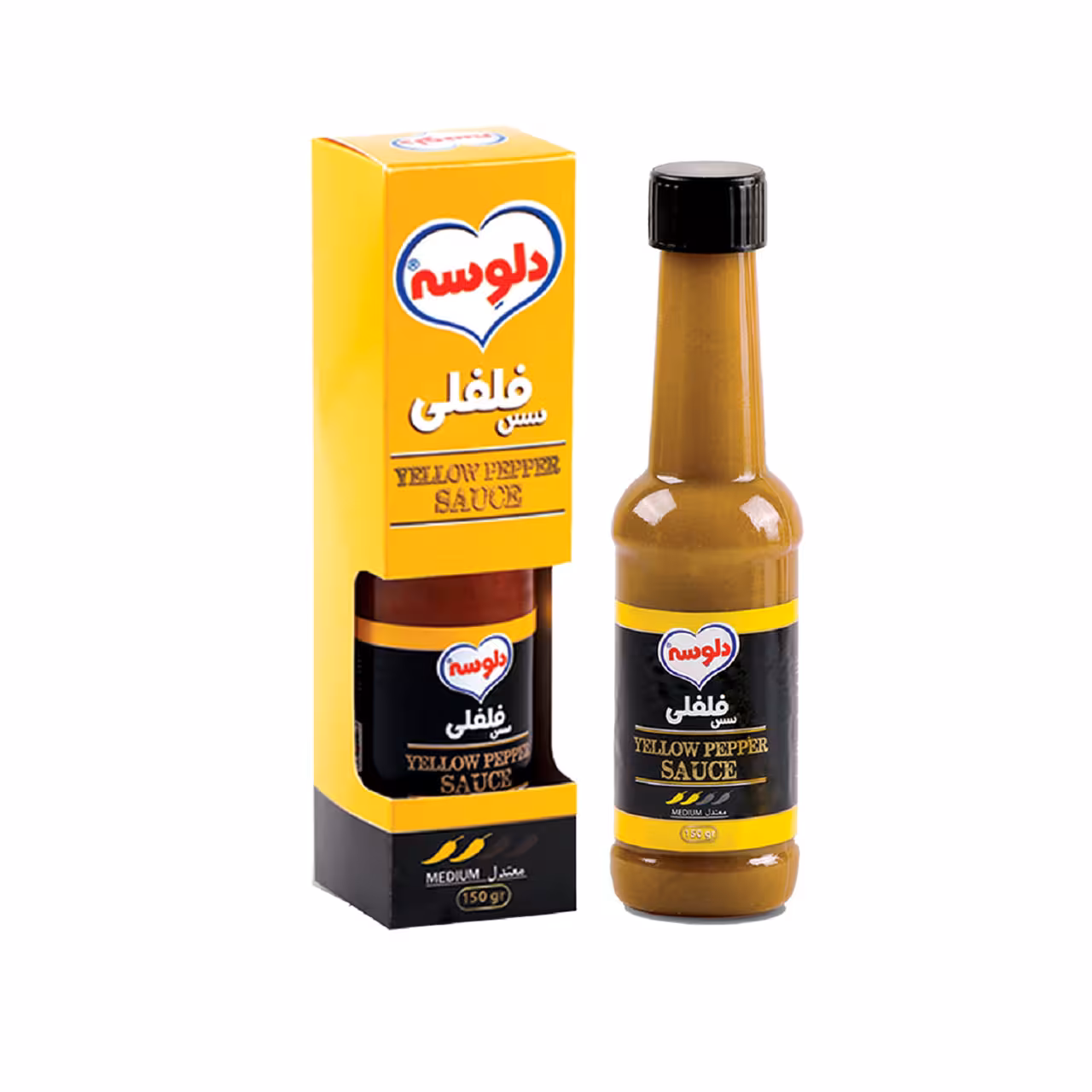 سس فلفل زرد دلوسه 160 گرمی