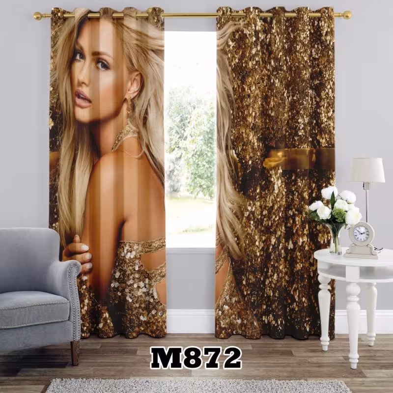 پرده سه بعدی طرح چهره